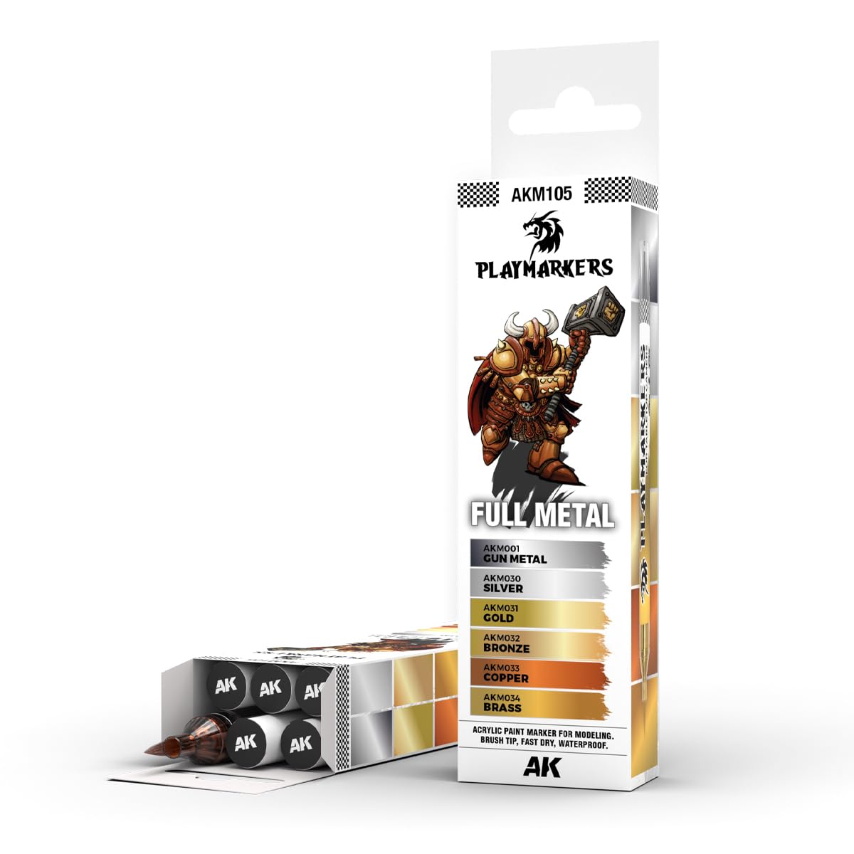 【AKM】テキストセット Amazon.co.jp: AKインタラクティブ AKプレイマーカー メタリック 6色